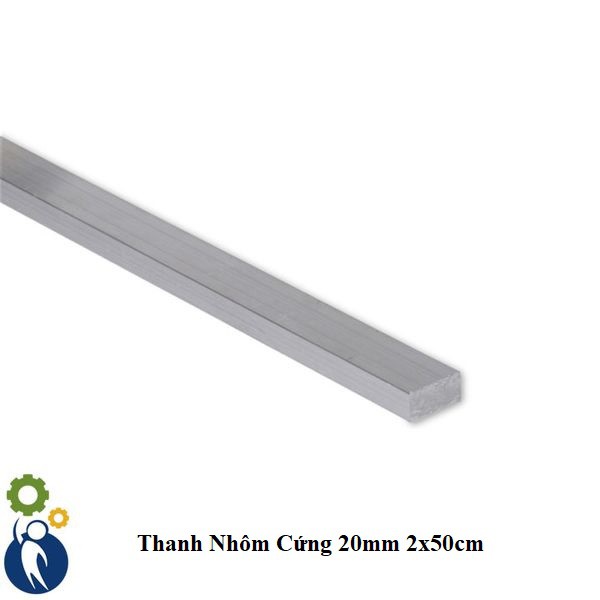 Thanh Nhôm Cứng 20mm 2x50cm (rộng 2cm, dài 50cm)