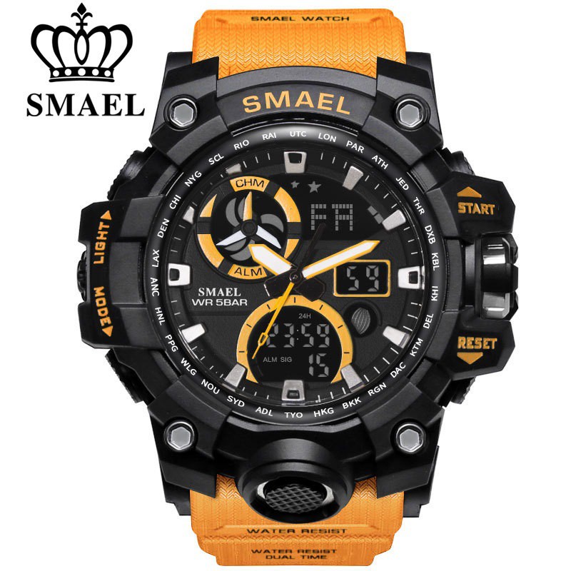 Đồng hồ thể thao nam SMAEL 1545C, đồng hồ đeo tay nam thông minh chống nước đẹp chính hãng - TOP WATCH