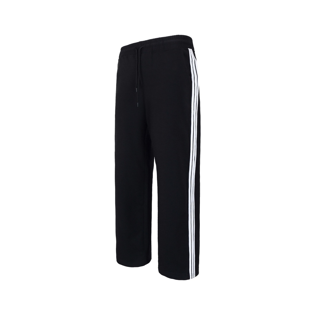 Quần Thun 3 Sọc Unisex Chất Liệu 100% Cotton Form Suông Rộng Thoải Mái Phong Cách Đơn Giản