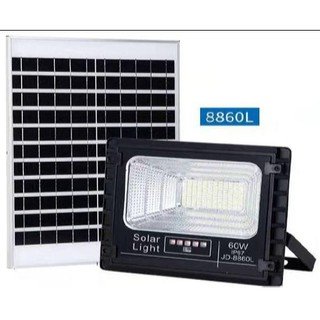 Đèn led pha năng lượng mặt trời 60w jindian jd-8860l