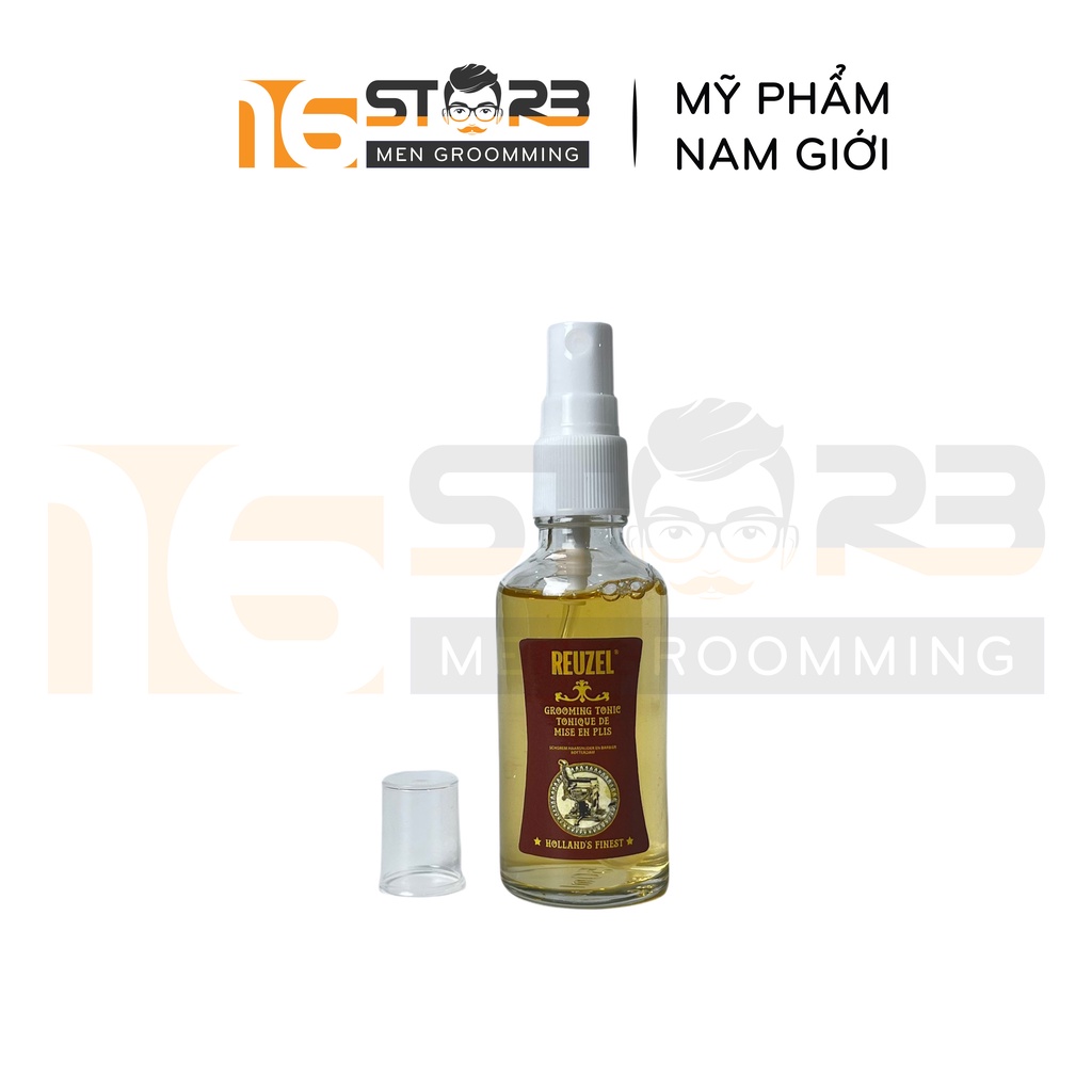 Combo Xịt tạo phồng tóc Pre Styling Reuzel Grooming Tonic 50ml + Lược Bán Nguyệt ChaoBa CH1200