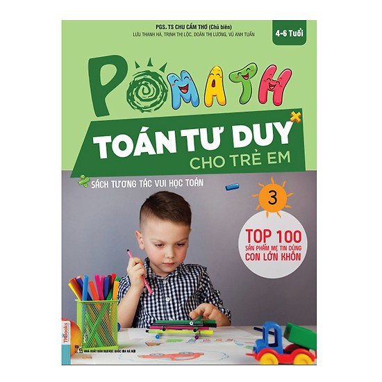 Bộ sách POMath - Toán Tư Duy Cho Trẻ Em 4-6 Tuổi (Trọn bộ 6 cuốn)