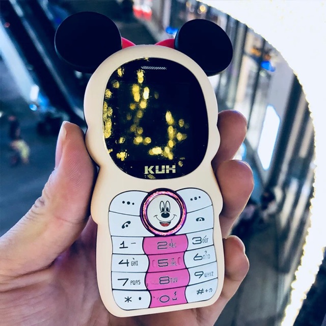 Máy điện thoại chuột mickey _ Máy đôi cho các bạn iu nhau