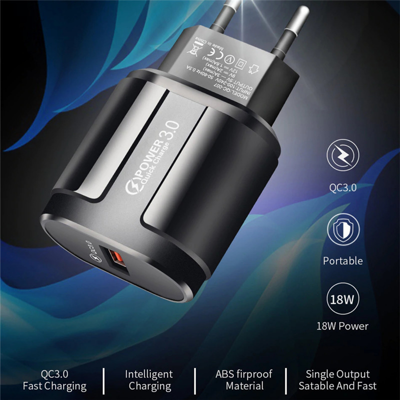 Củ Sạc Nhanh Qc3.0 Cho Điện Thoại Bộ sạc dự phòng