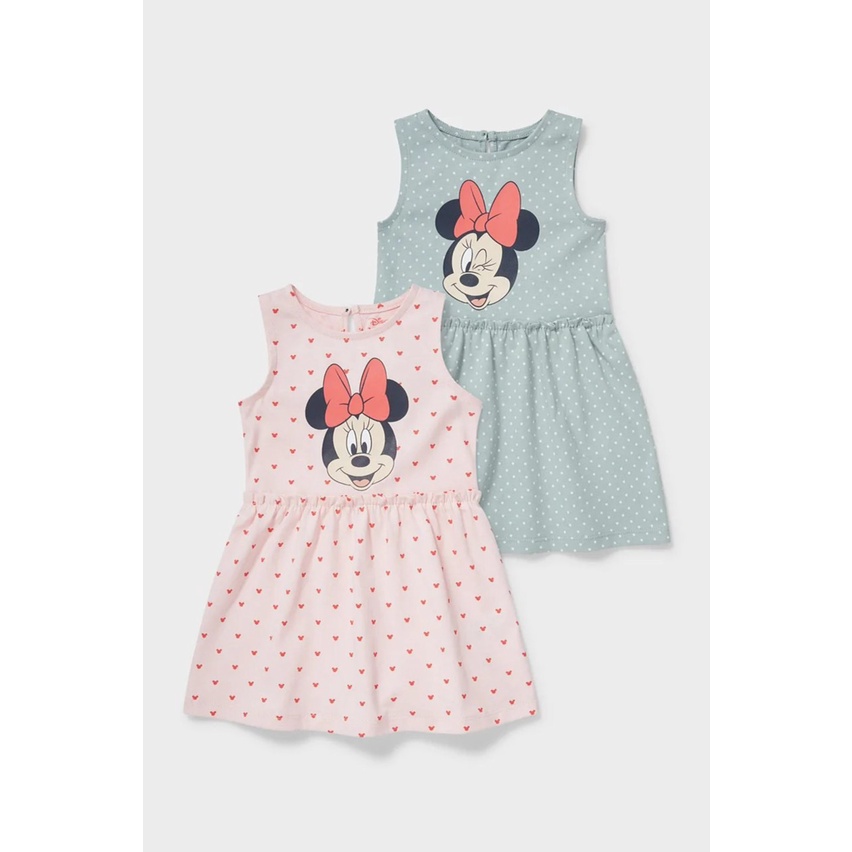 SET 2 VÁY SÁT NÁCH MICKEY XANH HỒNG