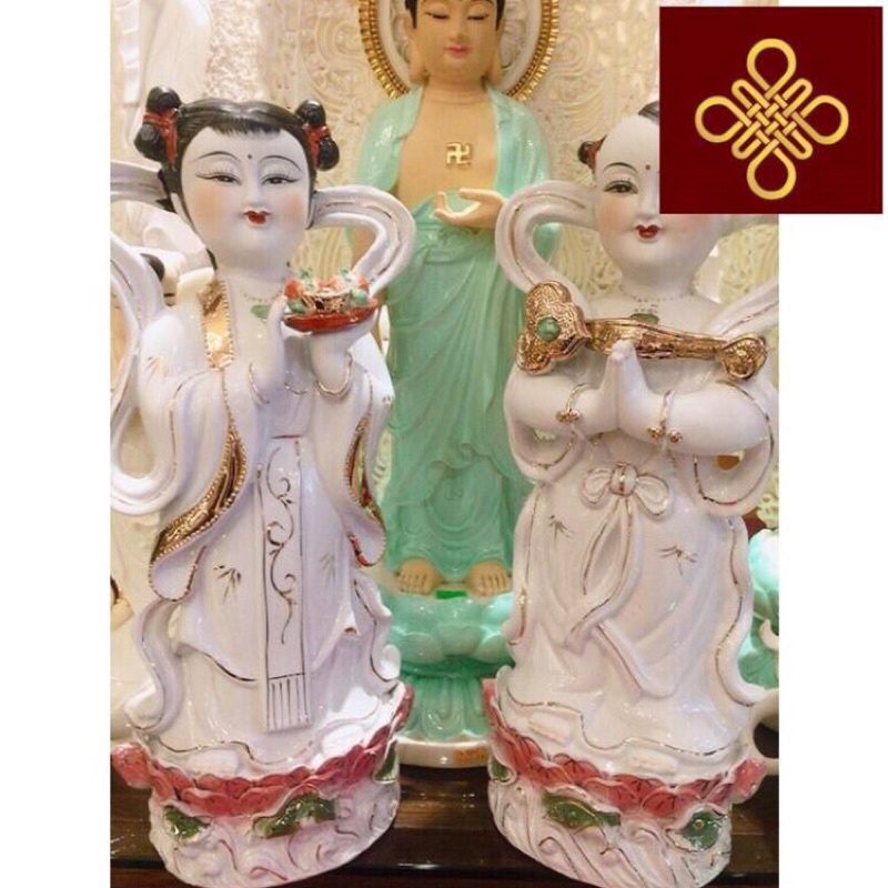 Tượng Tiên Đồng Ngọc Nữ  sứ cỡ đại