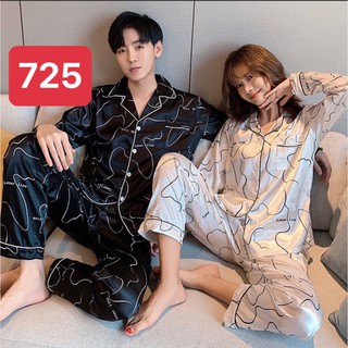 Bộ đồ ngủ vải lụa Satin sang trọng cho cặp đôi