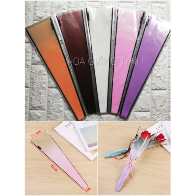 TÚI GÓI HOA 1 BÔNG mới (có màu đen)