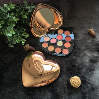 Bảng phấn mắt NOVO I Love Eye Shadow 12 màu hình trái tim