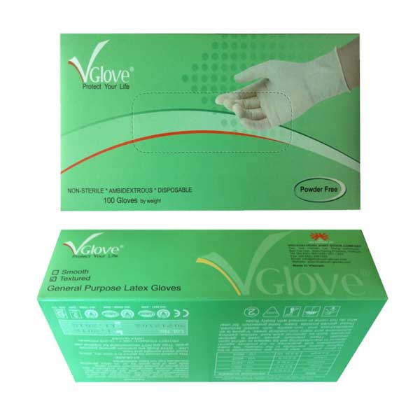 Gang tay y tế | Bao tay y tế VGlove có bột và không bột 1 hộp 100 chiếc