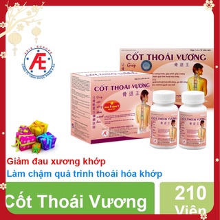 Cốt Thoái Vương - Hỗ trợ xương khớp, thoái hóa, đau vai gáy, thoát vị. Hộp 2 lọ x 90 viên, tặng thêm 1 hộp 30 viên