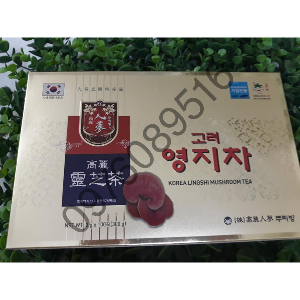 KHUYẾN MẠI KHỦNG TRÀ NẤM LINH CHI THƯỢNG HẠNG HÀN QUỐC (100 GÓI/ HỘP), DATE 2021