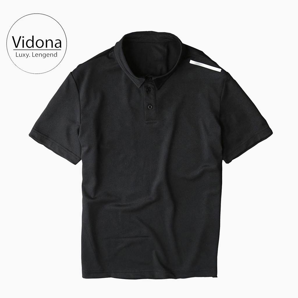 ÁO THỂ THAO NAM, CHẤT LIỆU COTTON CÁ SẤU - VIỀN CỔ ÁO LỆCH | BigBuy360 - bigbuy360.vn