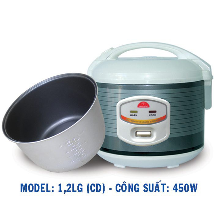 Nồi cơm điện nắp gài Kim Cương 1.2L