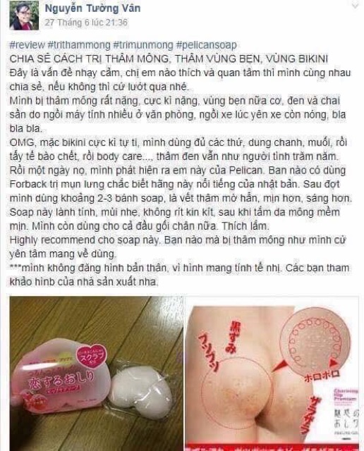 Xà phòng mông Pelican Nhật Bản