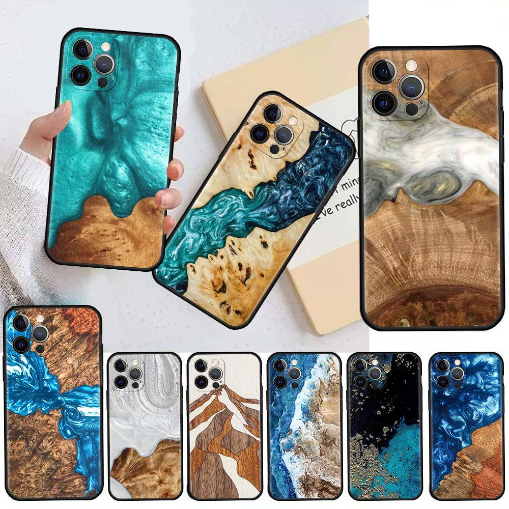 Ốp Lưng HọA TiếT Vân Gỗ Cho Apple iPhone 13 11 12 Pro 7 XR X XS Max 8 6 6S Plus 5 5S SE 2022