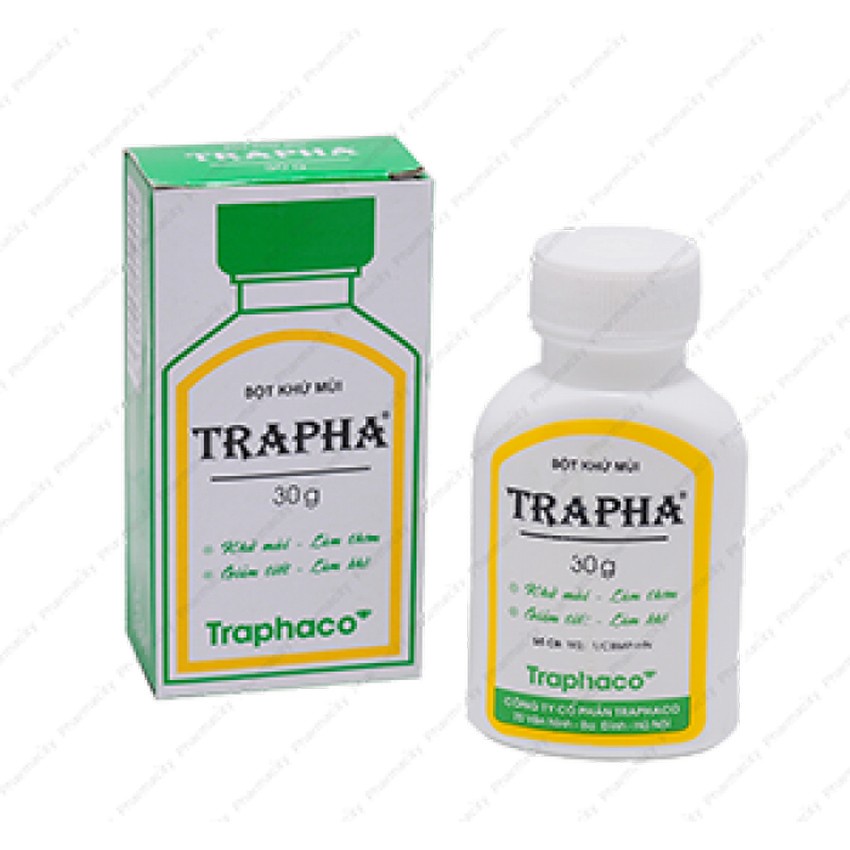 Bột Khử Mùi Hôi Chân Hôi Giày Trapha 30g BM46 Làm Thơm, Giảm Tiết Mồ Hôi - Bảo Minh Pharmacy