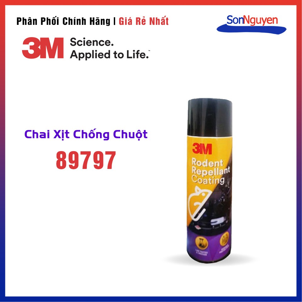 [Sonnguyen_Official] Chai xịt phủ chống chuột cắn phá khoang máy xe Ô Tô 3M Rodent Repellant Coating 89797