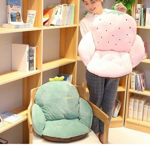 Đệm ghế văn phòng có tựa lưng hình thú cute | Gối đệm lót ghế có tựa lưng