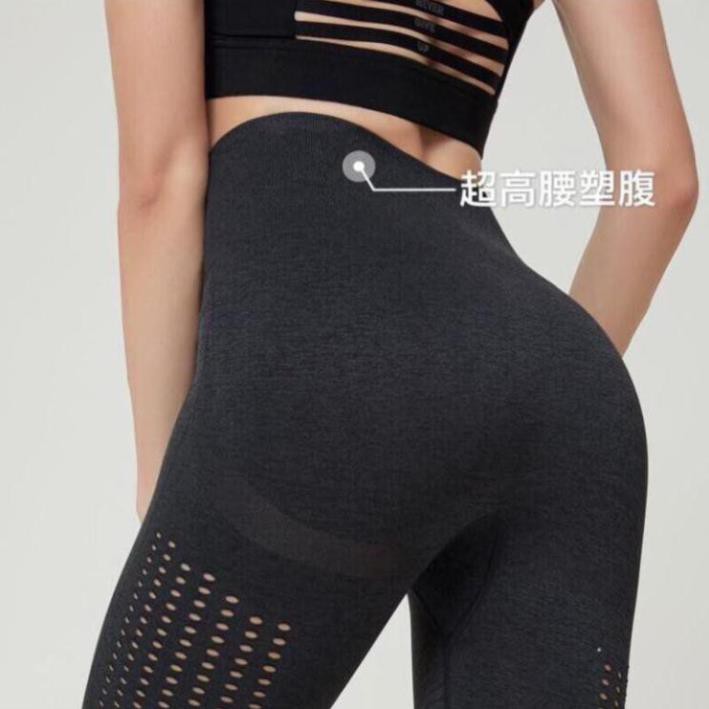 [EMMA] Quần Tập Gym Nữ Yoga [LEGGING] ECHT Đục Lỗ [ĐỒ TẬP]