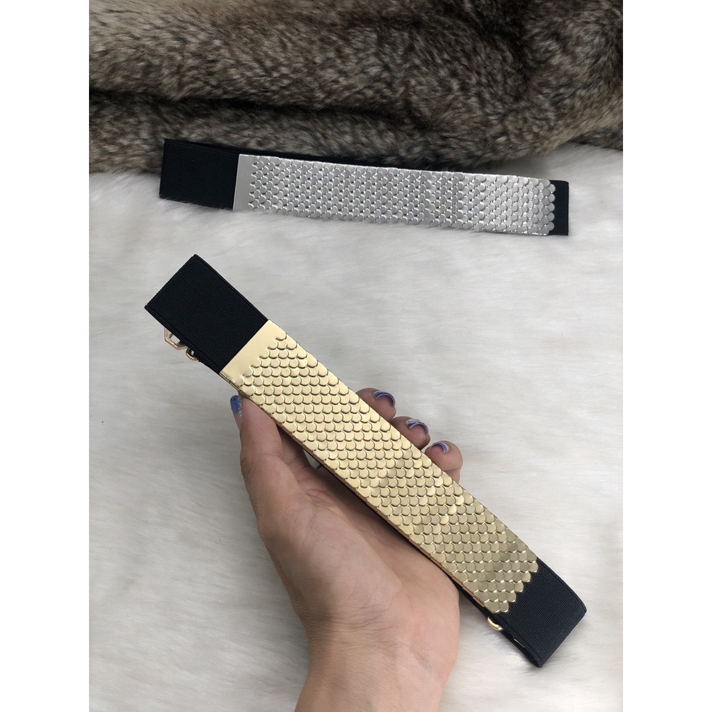 Dây nịt đai mặc váy belt mặc đầm vảy cá bản nhỏ 3cm siêu hot hit cực xinh