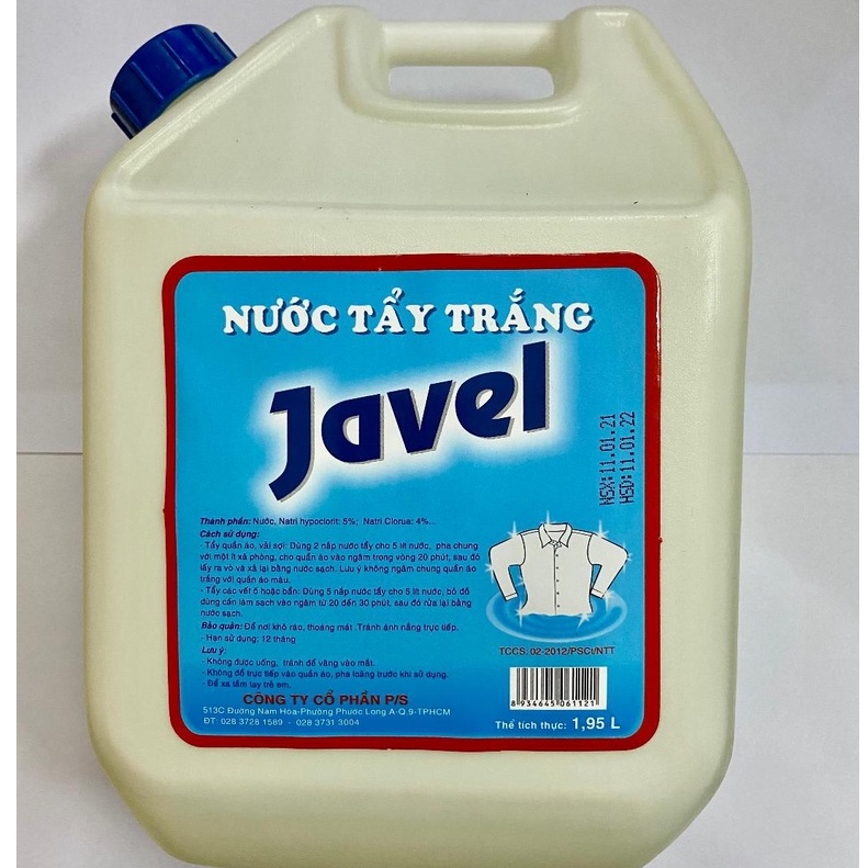 Nước tẩy trắng Javen 1.95 lít