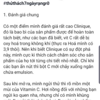 TINH CHẤT VITAMIN C NGUYÊN CHẤT CLINIQUE