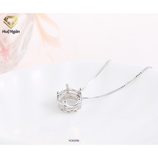 Dây chuyền bạc Ý 925 Bạc xinh - Vương miện nữ hoàng YCXD098