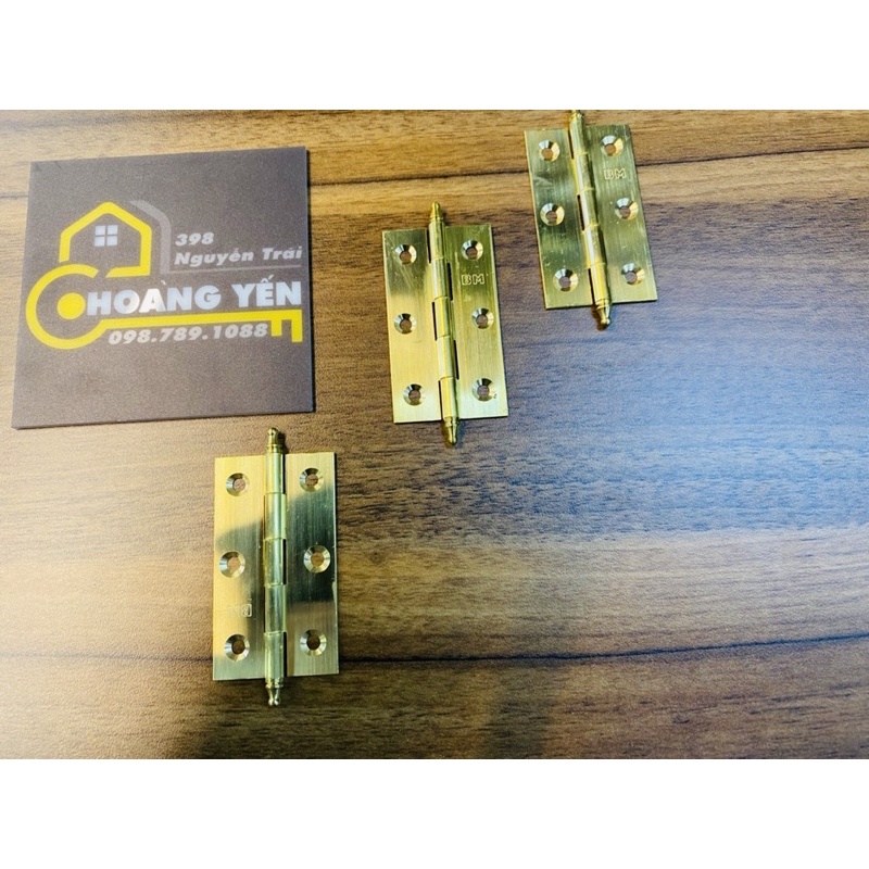 Bản lề đồng xíu, bản lề đồng lắp cánh tủ, hộp, thùng nhỏ BM 5 - 7.5cm
