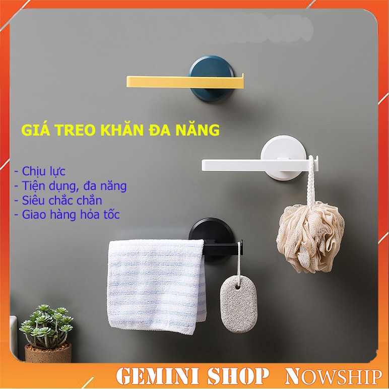 Giá treo khăn dán tường thanh treo khăn tắm hình chữ T không khoan tường siêu chắc chắn F450