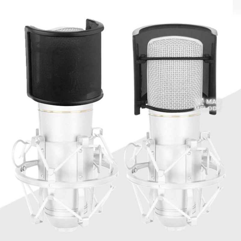 The Bop Net Professional Pop Filter Cage (màng lọc âm micro thun kẹp siêu tiện lợi, tặng kèm 4 thun dự phòng, NEW)