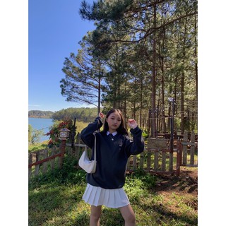 ÁO SWEATER FUNKY XÁM CHÌ TAG CAO SU