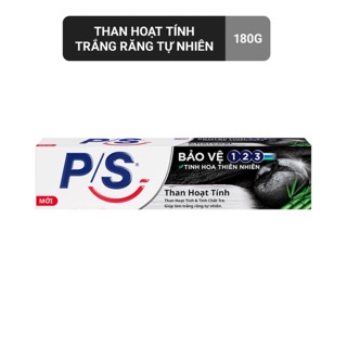 Kem đánh răng PS 123 than hoạt tính 180g