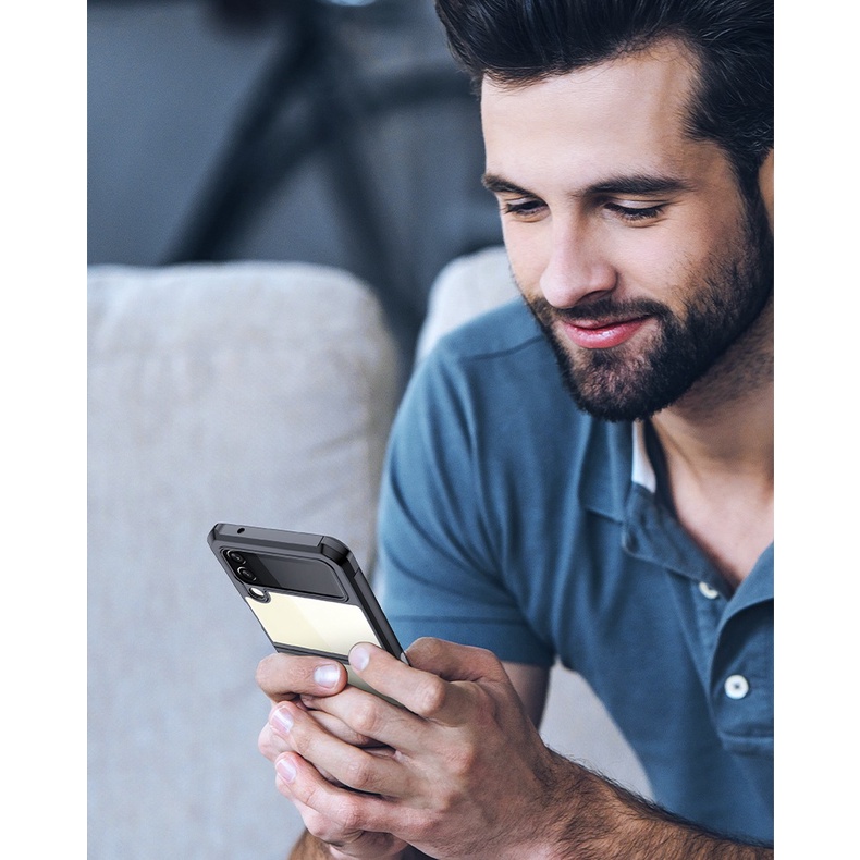 Ốp lưng Samsung Galaxy Z Flip3 5G hiệu Xundd lưng trong viền màu chống sốc chống va đập