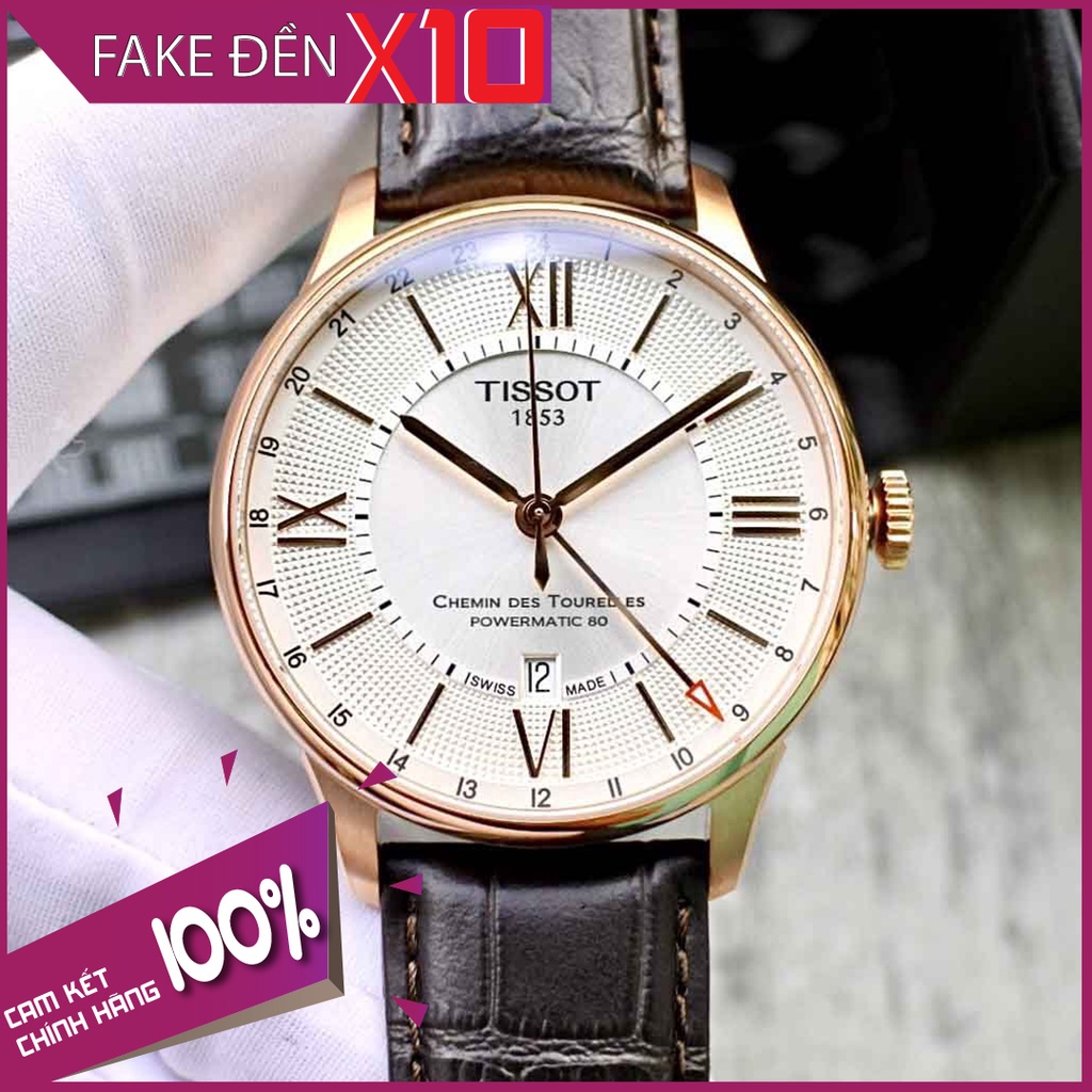 Đồng hồ nam Tissot Chemin Des Tourelles GMT 42mm Powermatic 80 T099.429.36.038.00