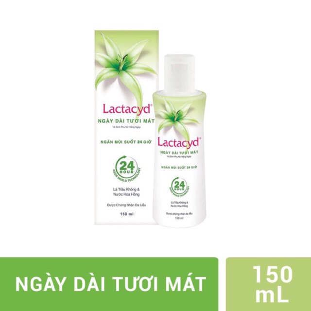 Lactacyd dung dịch vệ sinh phụ nữ lá trầu 150ml va 250 ml