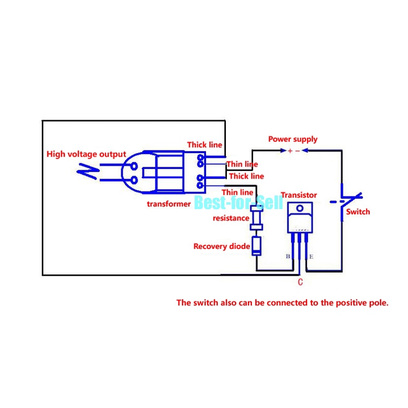 15KV High Frequency DC High Voltage Arc Ignition Generator Inverter Boost Step-Up 18650 DIY Kit U Core Transformer Suite 3.7V