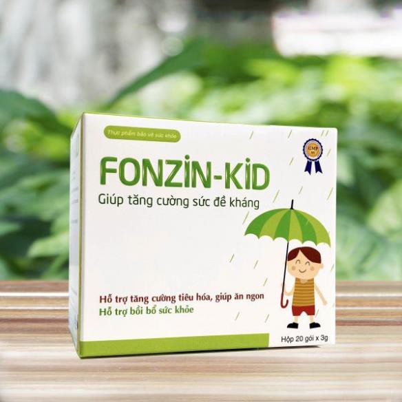 Bột tăng sức đề kháng Fonzin Kid hộp 20 gói Hàng Chính Hãng Công Ty