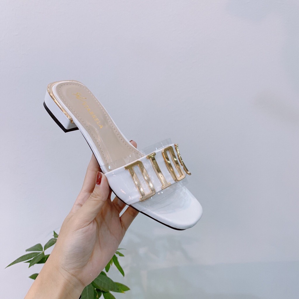 dép nữ thời trang có chữ hàng đẹp