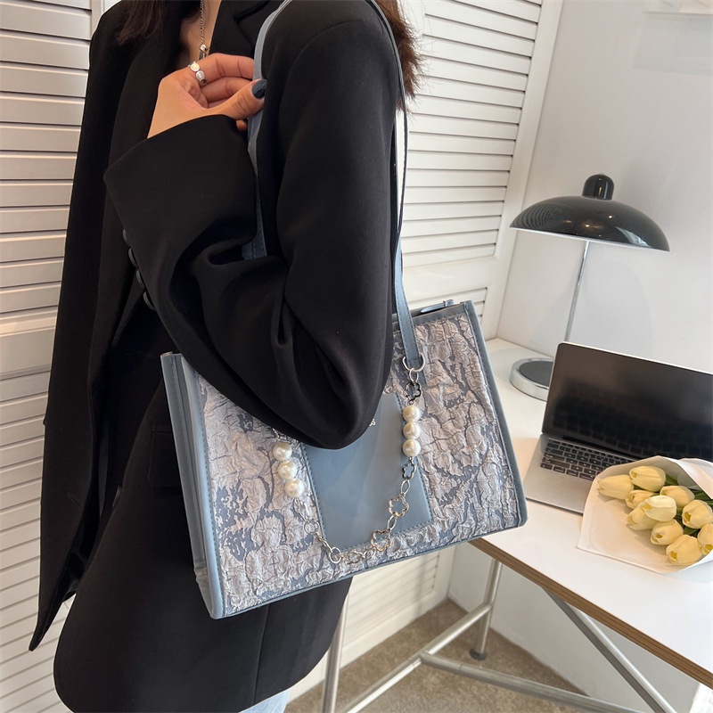 Túi xách JASMIN NOIR vải canvas họa tiết hoa xinh xắn cho nữ