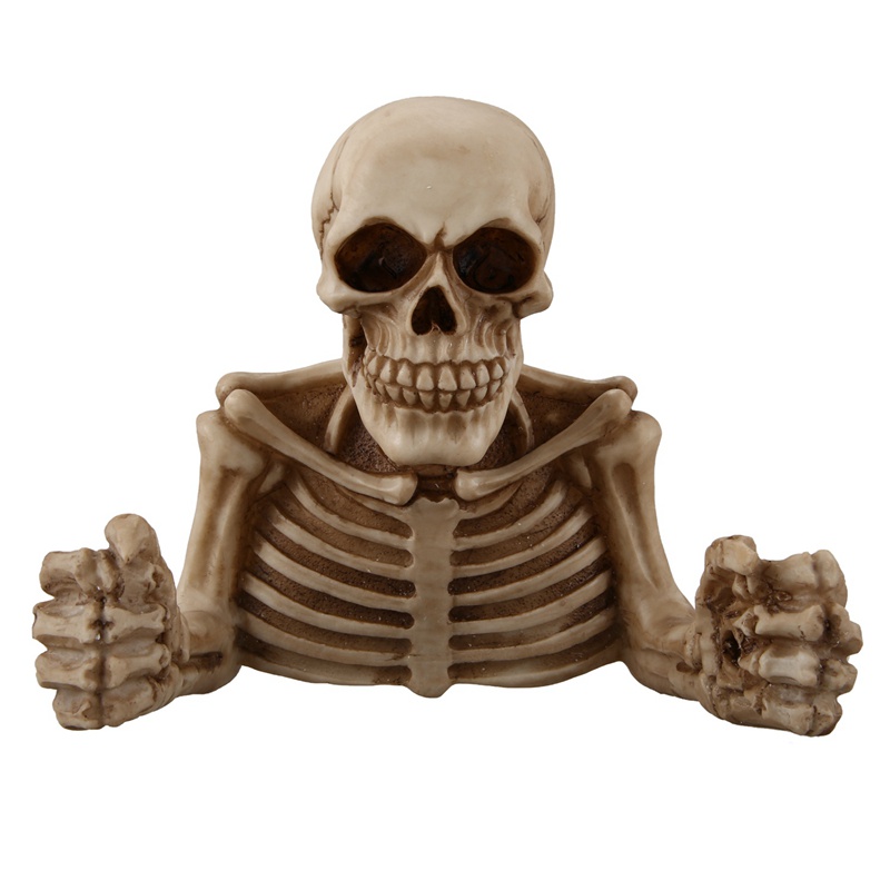 Giá Đỡ Cuộn Giấy Vệ Sinh Gắn Tường Hình Đầu Lâu Sáng Tạo