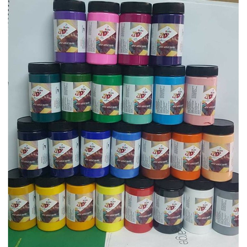 Màu Acrylic Vẽ Nổi 3D Tường 7D Bala 300ml