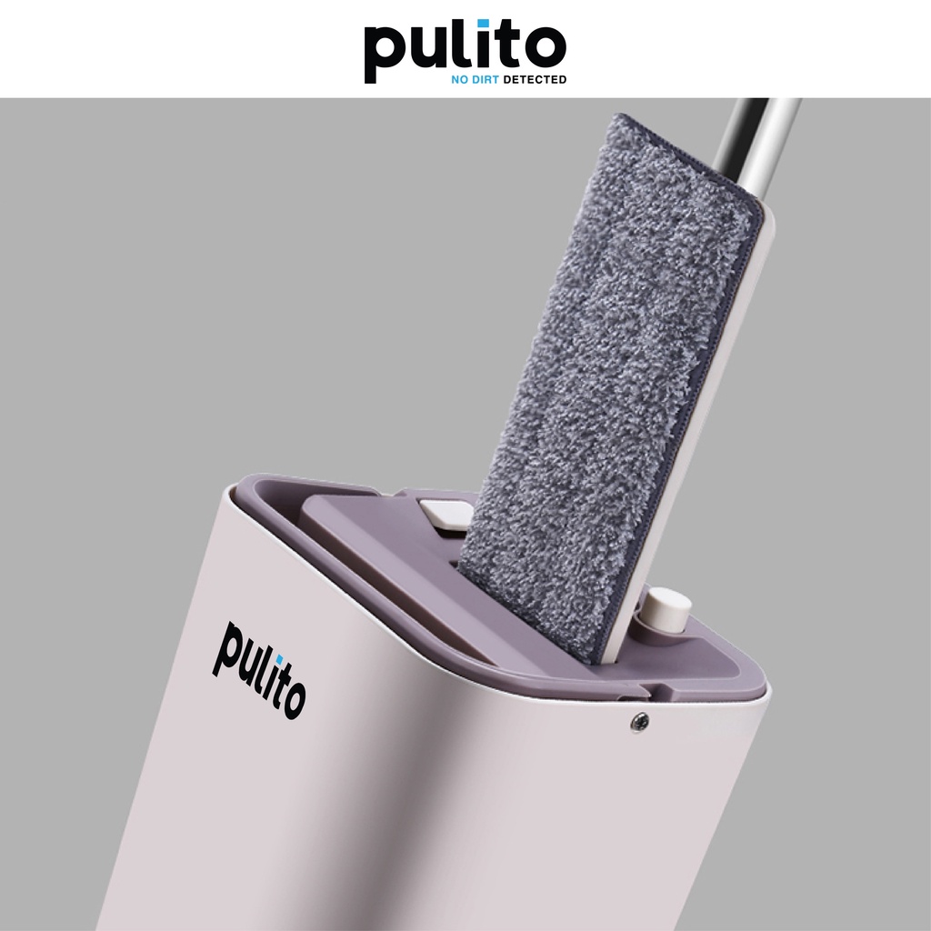 Bộ lau nhà tự vắt thông minh Pulito, đầu xoay 360 độ tiện dụng tặng kèm 2 bông lau BLN-S6