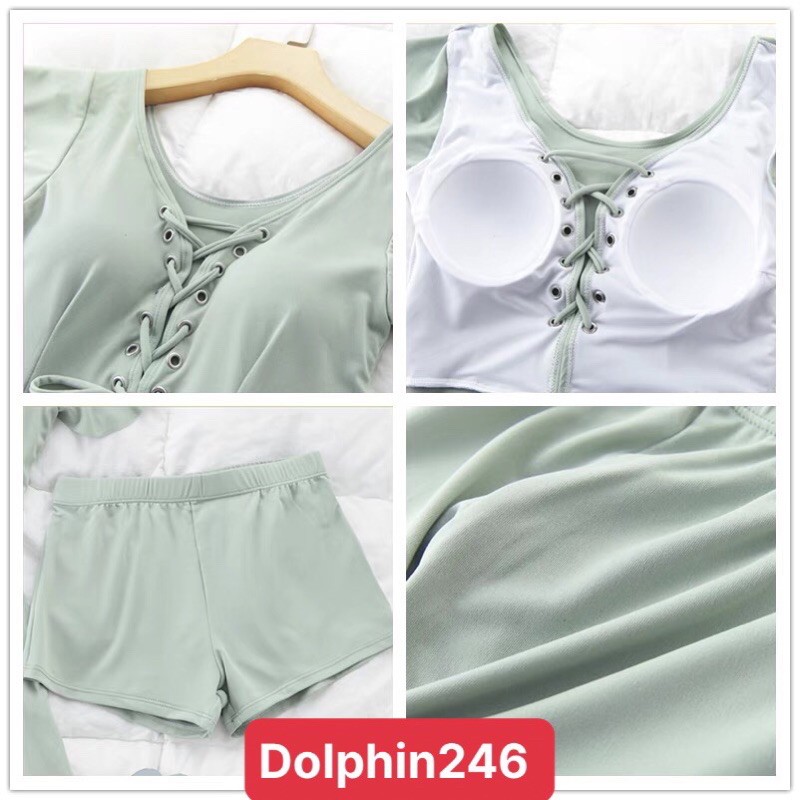Bikini Dạng Váy Đan Ngực Mẫu Mới 2021 XANH 9072 | BigBuy360 - bigbuy360.vn