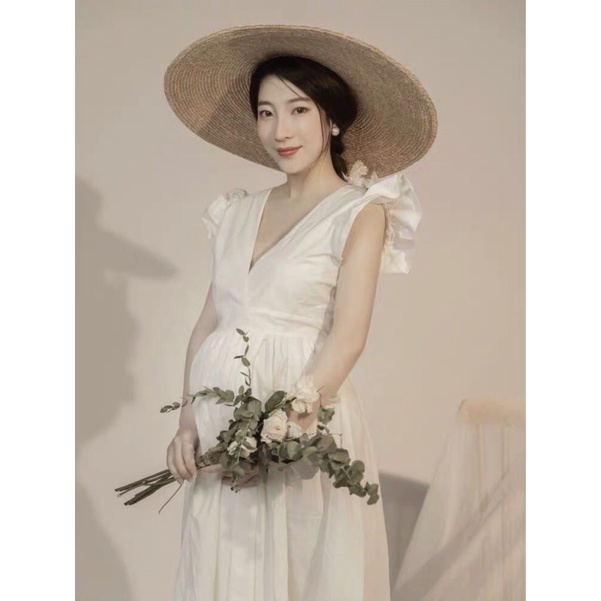 Váy đầm bầu chụp hình nghệ thuật cao cấp