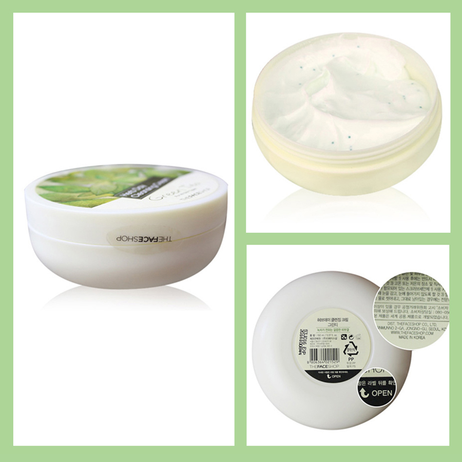 The Face Shop (Hàng Mới Về) Kem Tẩy Trang Tinh Chất Thảo Dược Làm Sạch Sâu Không Gây Kích Ứng Cho Da Mặt / Mắt / Môi