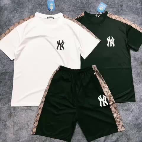 Bộ Thể Thao Nam Bộ Hè Mặc Nhà Chất Liệu Thun Lạnh Mát Phối Nâu, Sang trọng, nam tính | BigBuy360 - bigbuy360.vn