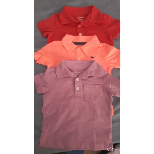 Áo thun polo CARTER, Osk cho bé trai, bé gái hàng VNXK dư xịn,chất cotton size 3m-12year