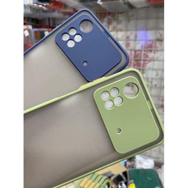 Ốp lưng Xiaomi Poco M4 Pro 4G viền dẻo màu lưng nhám mờ bảo vệ camera