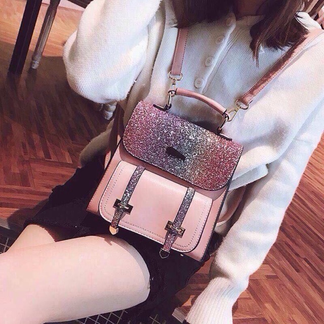 Balo mini hồng sành điệu [ HÀNG ORDER]